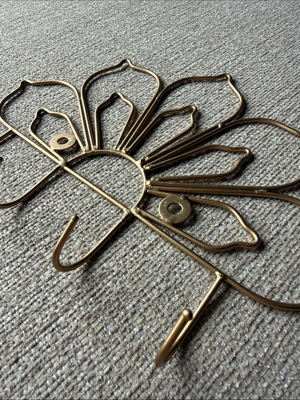 Floral Metal Wall Hooks